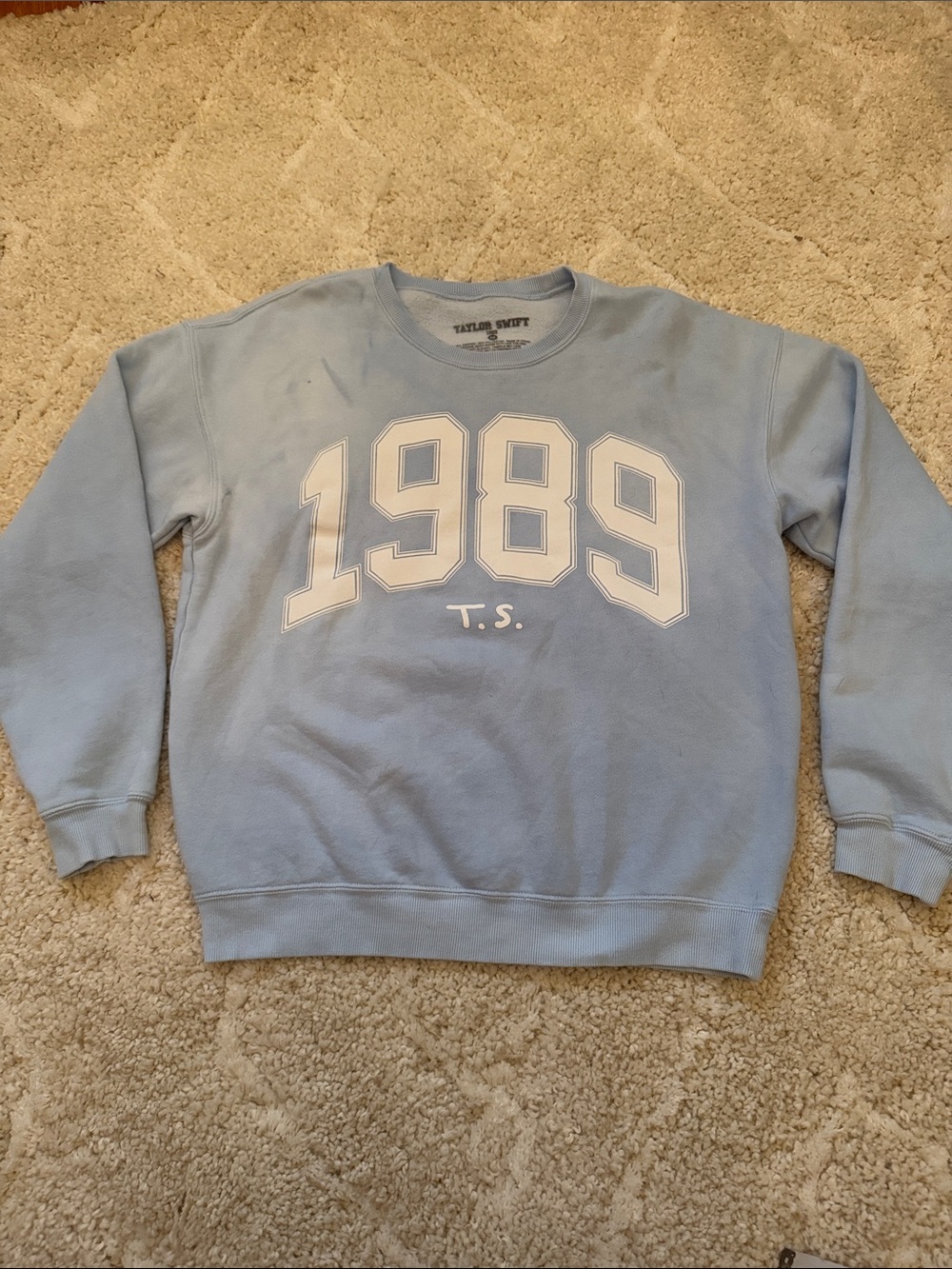 Taylor Swift Light Blue '1989' Crewneck Sweatshirt